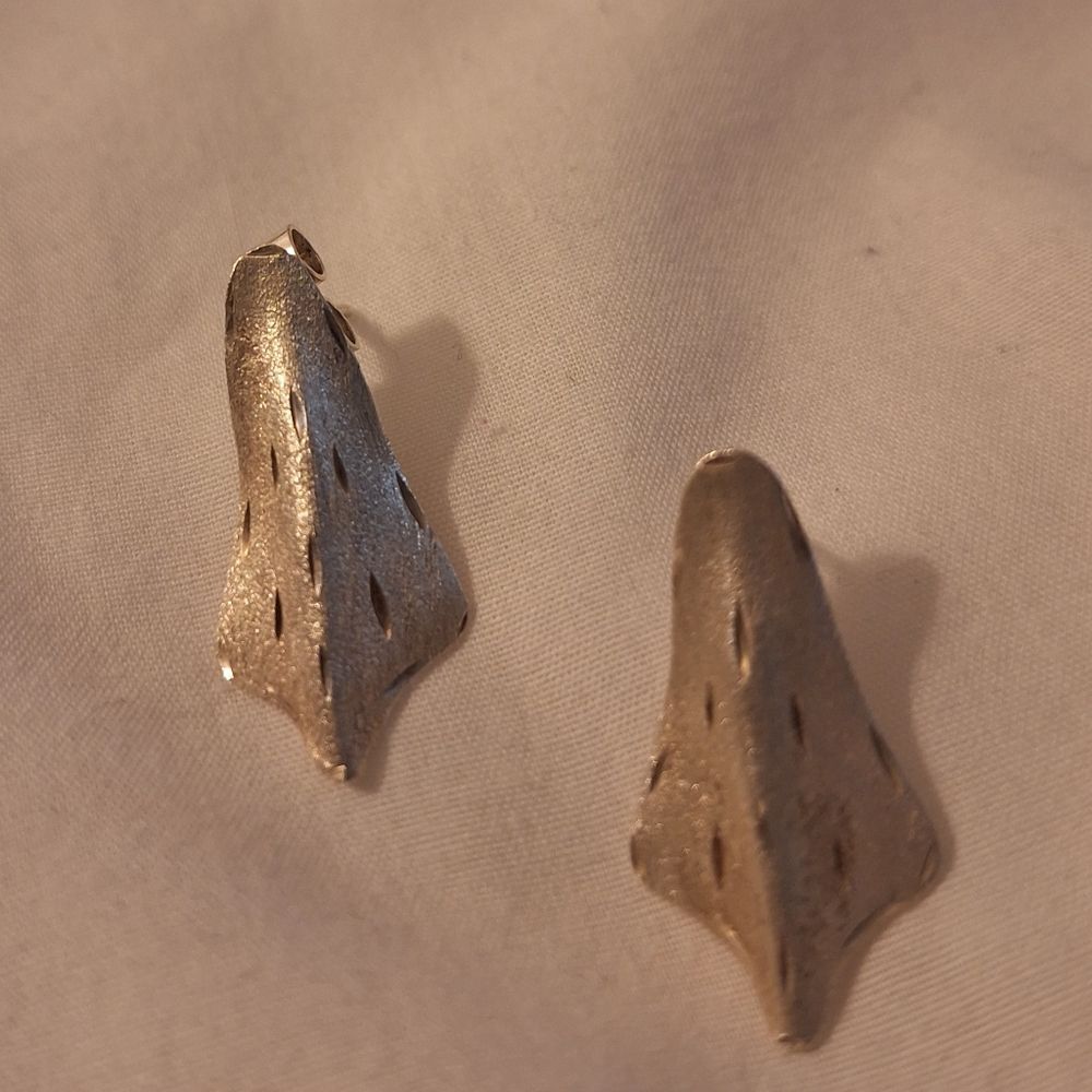 Vintage Silver Geometric Earrings